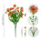 Fleur artificielle de Simulation avec fil de fer-Violet 5