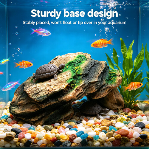 Stable Nonslip Turtles Sunning Platform with Climbing-GT003 2