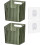 Wall-Mounted Clear Plastic Organizer Basket Set – 2 Pack 1