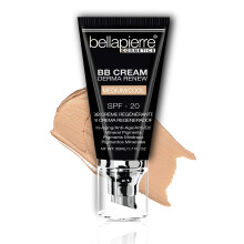 Bellapierre BB Cream SPF 20 - Crème Solaire Minérale & Fond de Teint, Hydratant Léger, Fini Mat, Non Toxique