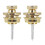 2PCS Metal Strap Lock Buttons Guitar Strap Buttons for-Golden L 1