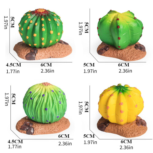 Artificial Greenery Plant Fake Cacti for Sand Table Landscape 2