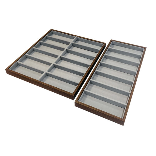 Elegant Wood Eyeglass Display Case With Soft Lining For-12 Pay 1