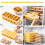 Professional Ice Cubes Tray Creates 6 Large Cubes Perfect-Black 6