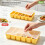 Professional Ice Cubes Tray Creates 6 Large Cubes Perfect-Black 7