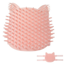 Solução definitiva para a higiene do seu gato, ferramenta transformadora de massagem de canto com sabor de erva-de-gato, pinos de silicone macio e