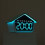 Digital Alarm Clocks for Bedrooms Desk Clock with Date,Day-Blue 7