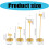 Premium Metal Menu Card Holders Suitable for Buffets-Gold 15cm 4