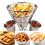Einzigartiges Eisen-Snack-Serviertablett, Frittierkorb für 4
