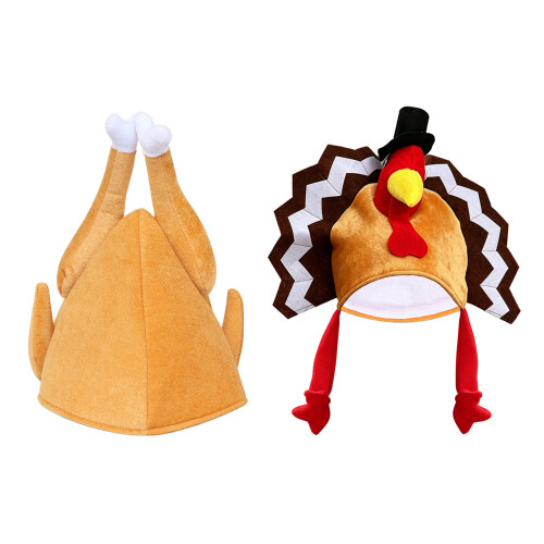 Wasbare Thanksgiving-kostuumaccessoirehoed voor leuke-kalkoen 1
