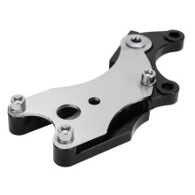 Adaptador de freno de disco CNC de aleación de aluminio negro para MTB
