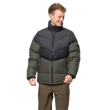 (XL, Grape Leaf) Jack Wolfskin Mens 365 Fearless Water Repellent Windproof Down Jacket