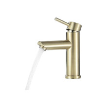 Baterie elegantă pentru baie cu o singură gaură, materiale fără plumb și construcție din alamă masivă pentru durabilitate și stil,