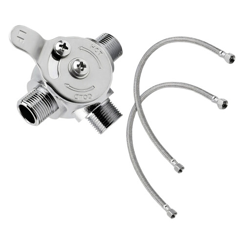 Practical Mixing Valves With Temperature-Threaded with two tu