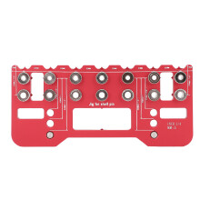 rotes Aluminium-Regalstift-Lehre-Set 64/128/192mm