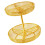 Stylish Stackable Metal Fruit Basket Suitable for Small-Gold 1