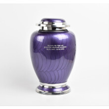 Adult Cremation Memorial Urn for Human Ashes Personalised Purple Urn