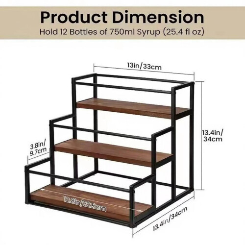 Attractive 3 Step Wine Display Great For Presenting Your 2