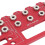 rotes Aluminium-Regalstift-Lehre-Set 64/128/192mm 15