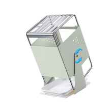 Multifunctional Steel Stand With Drying Rack And-Milky white