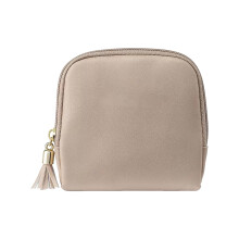 Velvet Jewelry Organizer Bag with Zipper – Multi-Layer
