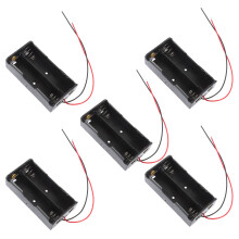 AA Battery Box Holder with Wire Leads for 2 Batteries