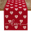 Linen Heart Table Runner – Valentine's Day Decor 1
