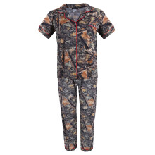 Weekending Women's Short Sleeve Camo Pyjama Set