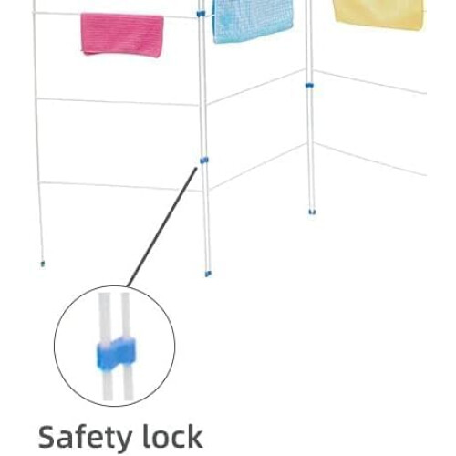 Aluminium Clothes Drying Rack | 3 Fold Rustproof Airer 1