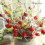 Red Artificial Pomegranate Branches 26cm 1