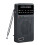US-Version Taschenformat AM/FM-Radio 2AA Schwarz HiFi 1