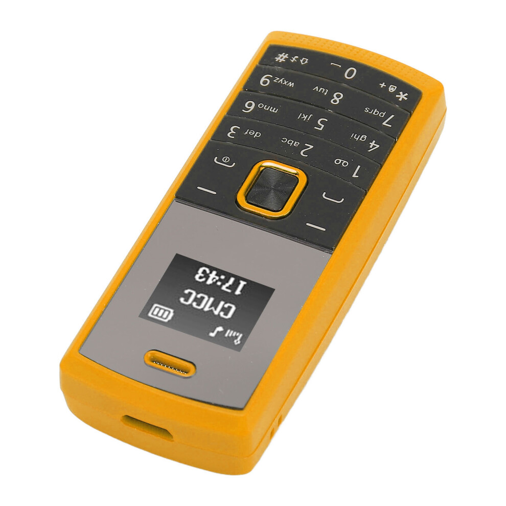 Bm01 0.66In Oled 380Mah Mini Phone Yellow 3371393906840