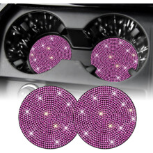 2 Pack Bling Car Cup Holder Coasters 2.75 Inch