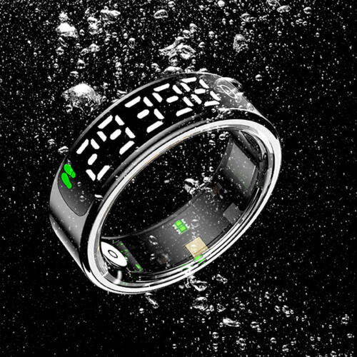 Smart Ring Silber 16 mAh Größe 12 21,5 mm/0,85 in
