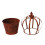 Elegant Crown Shape Flower Pot Container With Detachable Design 1