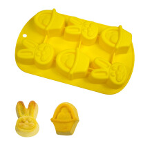 Rabbit Themed Cake Pan Heat Resistant Silicones-rabbits eggs