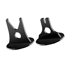 Set Of 2 Space Saving Acrylic Holder For Countertop-Black