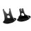 Set Of 2 Space Saving Acrylic Holder For Countertop-Black 1