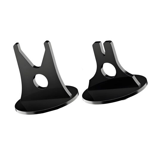Set Of 2 Space Saving Acrylic Holder For Countertop-Black