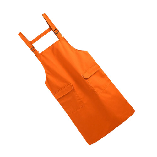 Professionelle Kochschürze aus Polyester,-oranische Farbe