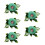 5Pcs Small Artificial Flower Plastic Flower Appliques for-blue 1
