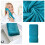 Teal Cotton Hand Towels 3-Pack 2