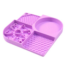 Interaction Pet Food Puzzle, langsame Fütterungsmatte für-Lila
