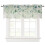 Natural Green Leaf Print Polyester Curtains With Noise-152 45 1