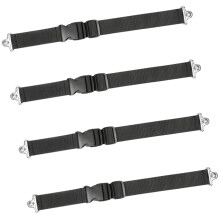 Sangle réglable de serrure de couverture de poubelle-4 articles