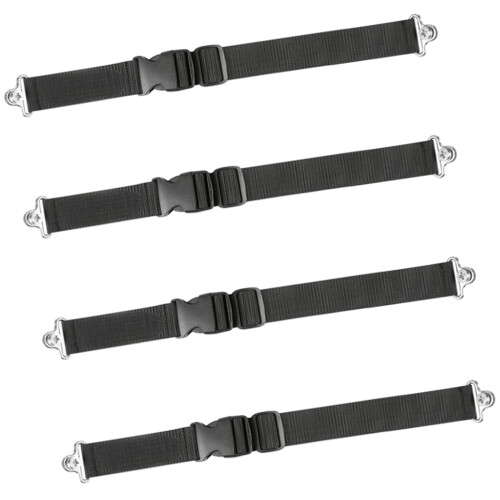 Sangle réglable de serrure de couverture de poubelle-4 articles