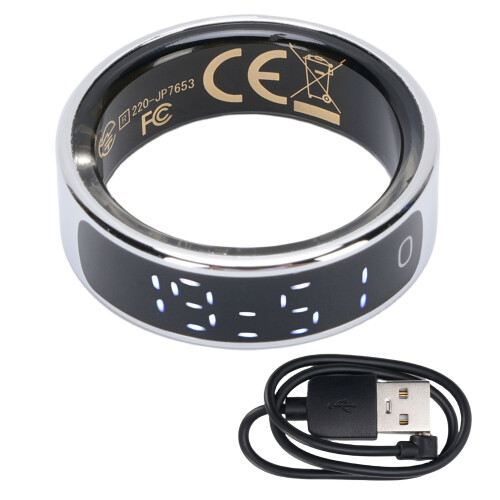 Smart Ring Silber 16 mAh Größe 12 21,5 mm/0,85 in 2