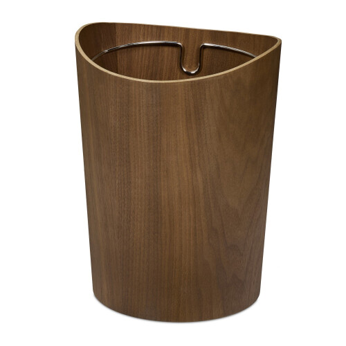 Waste Paper Bin, Wood Effect, 9L Capacity