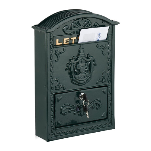 Vintage Letterbox with Lock - Nostalgic Post Box