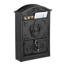 Vintage Letterbox with Lock - Antique Style Mailbox